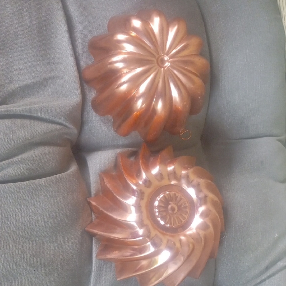 Vintage Copper Mold Set